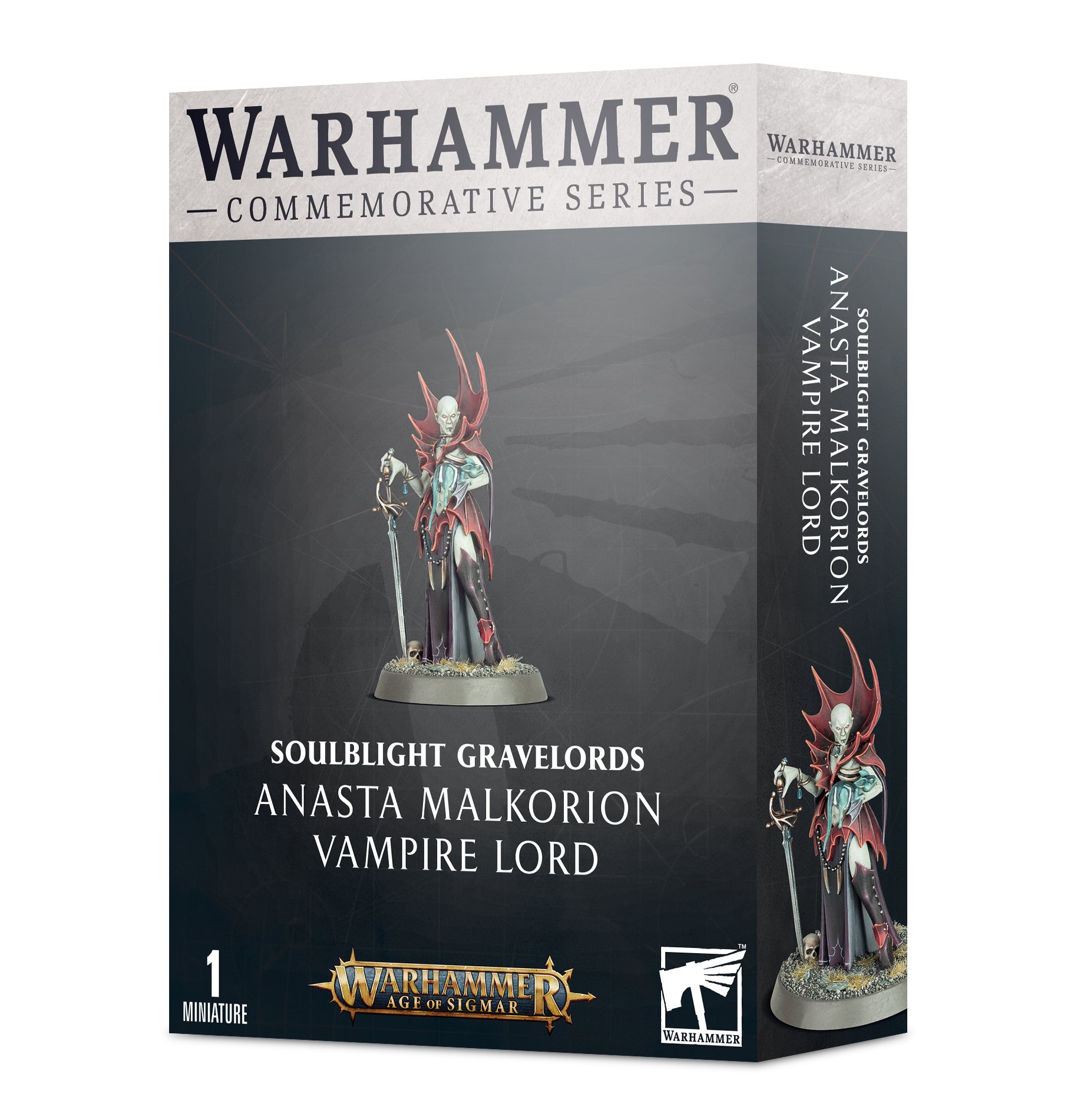 Age of Sigmar Soulblight Gravelords: Anasta Malkorion Vampire Lord Miniature - Undead Army Character for Warhammer Tabletop Gaming & Fantasy Battles