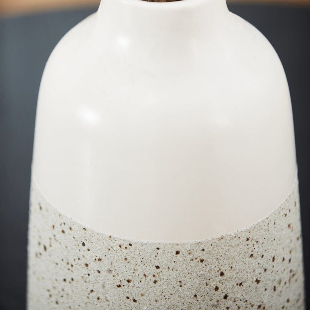 Cyan Design 11195 Summer Shore Vase - White Medium Ceramic Vase for Home Decor, Wedding Centerpiece & Coastal Living Room Accent