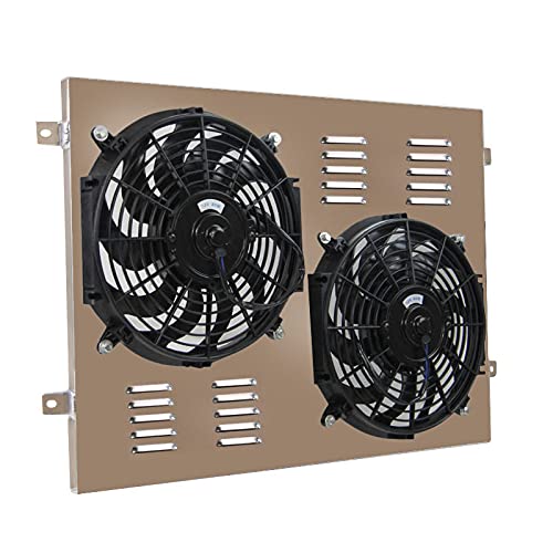 ECMRAD Aluminum Radiator Shroud with Dual 12