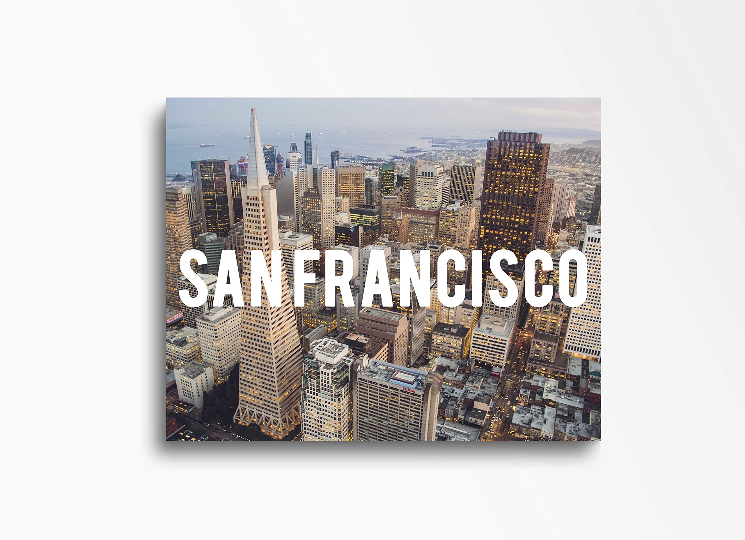 San Francisco Downtown Skyline Canvas Wall Art - 30x40 Inch Cityscape Home Decor for Living Room, Bedroom, Kitchen & Office - Ready to Hang Modern Wall Painting for Urban Style Interior Design