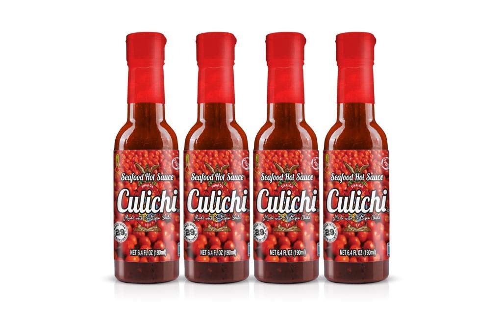 Spicy Chiltepin Salsa Culichi Hot Sauce - 4 Pack (6.4oz Each) - Authentic Mexican Flavor for Tacos, Nachos & Grilled Meats