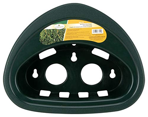 Heavy Duty Wall Mount Hose Holder - Outdoor Plastic Hose Hanger & Organizer for Garden Hose Storage - Dark Green Hose Caddy with Storage Shelf for Sprinklers and Nozzles - Perfect for Garage, Yard, and Garden Organization