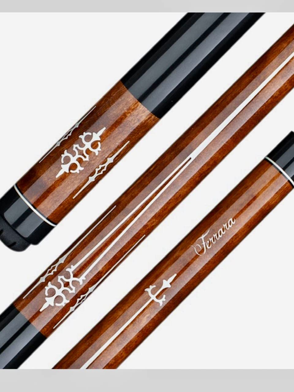 Longoni Carom Cue Brown - Premium 3 Cushion Billiards Pool Stick with Protective Case | Professional Tournament & Home Game Accessory
