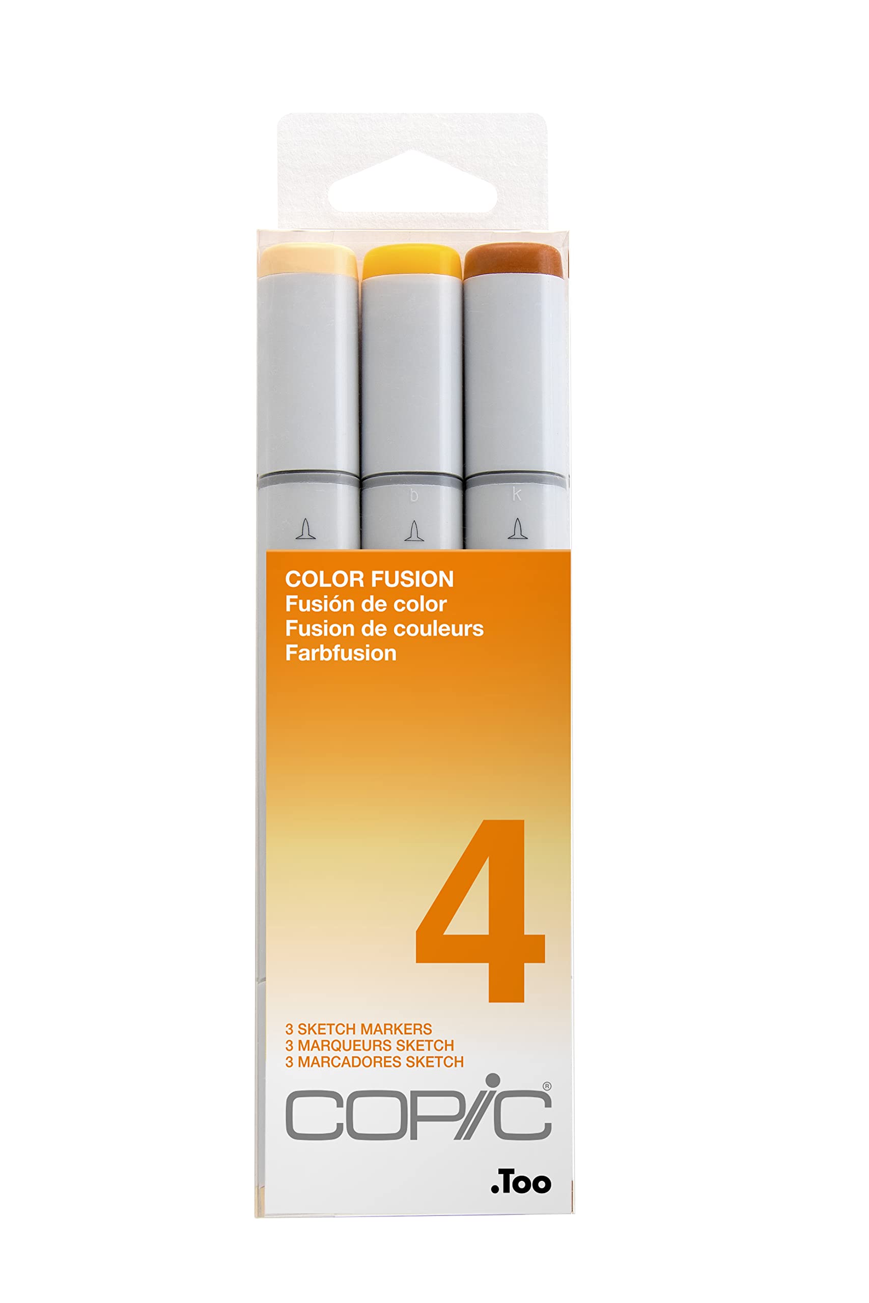 Copic Sketch Alcohol-Based Markers - 3 Piece Set (Color Fusion #4) - Perfect for Artists, Illustrators & Adult Coloring Books