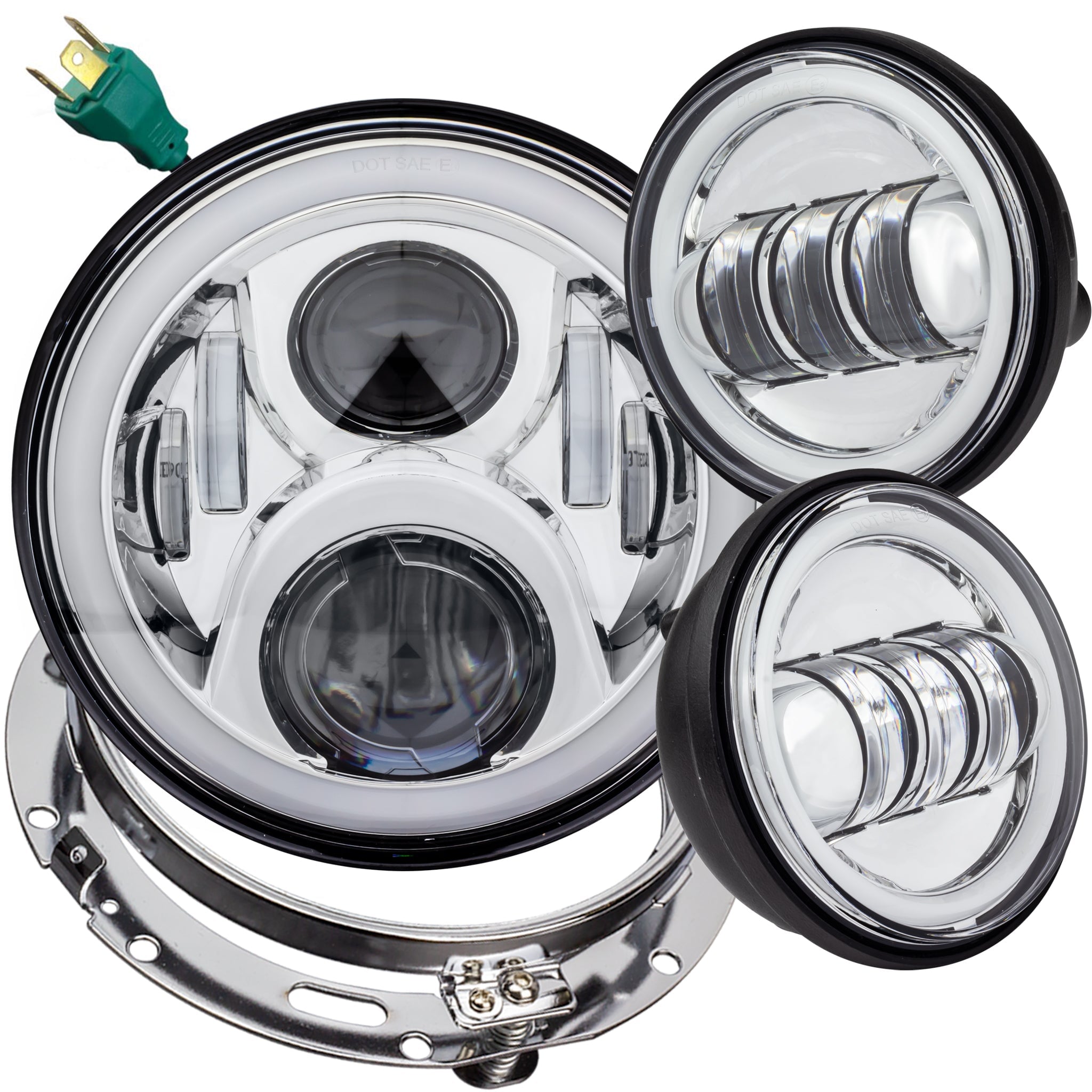 Eagle Lights 7 LED Headlight & 4.5