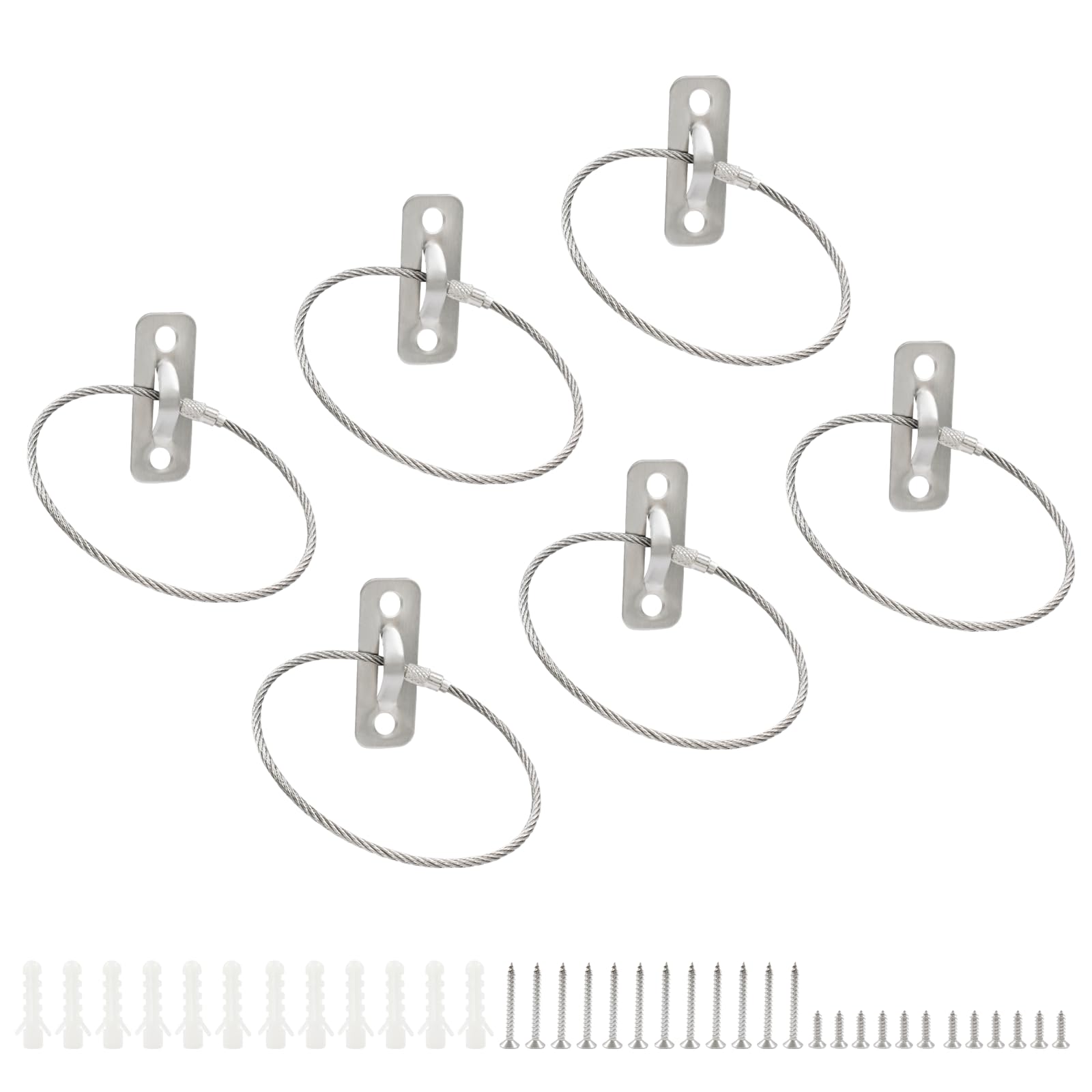 6 Pack Heavy Duty Furniture Anchors Kit - Anti-Tip Straps for Dressers, Cabinets & Bookshelves | Child Safety Wall Mounting Hardware for Earthquake Proofing & Home Security | Perfect for Nursery, Living Room & Office Furniture