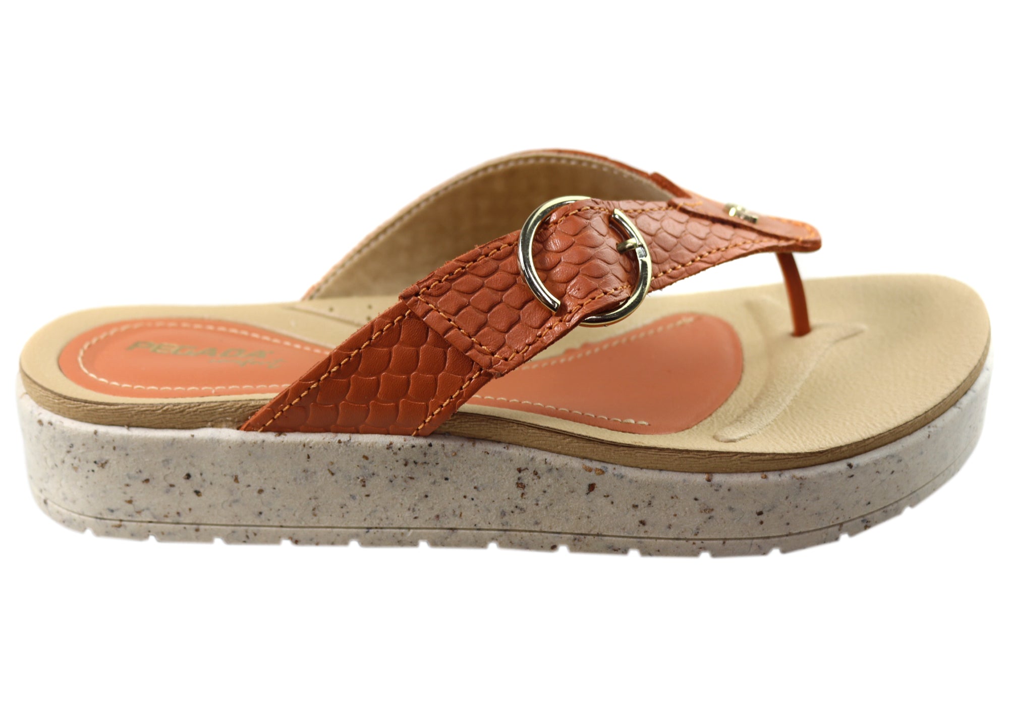Pegada Explora Women's Comfort Leather Thong Sandals - Made in Brazil - Perfect for Beach, Vacation & Summer Outfits