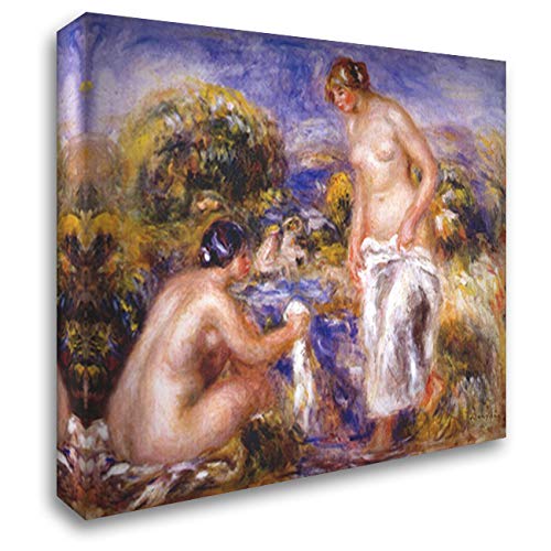Pierre Auguste Renoir Women Bathing 24x20 Gallery Wrapped Canvas Art Print - Elegant Home Decor for Living Room, Bedroom & Office Wall