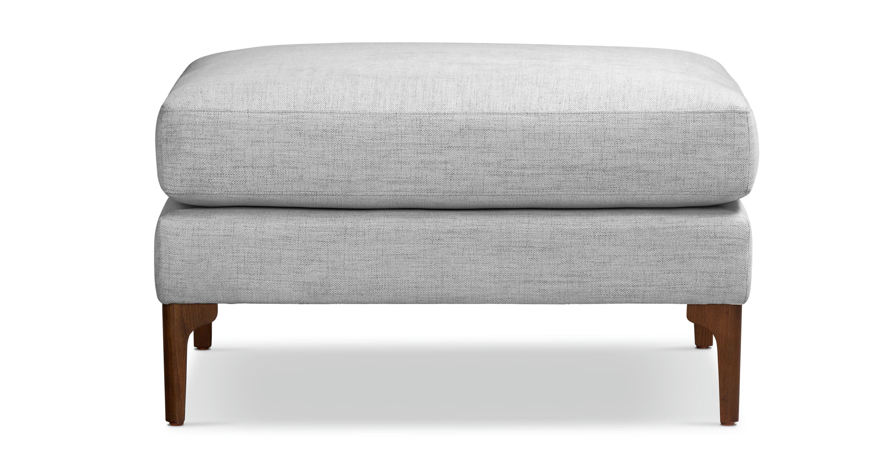 Mateo Fabric Ottoman - Modern Storage Footrest Pouf, Soft Upholstered Bench for Living Room, Bedroom & Nursery - Perfect for Extra Seating, Relaxing & Home Decor