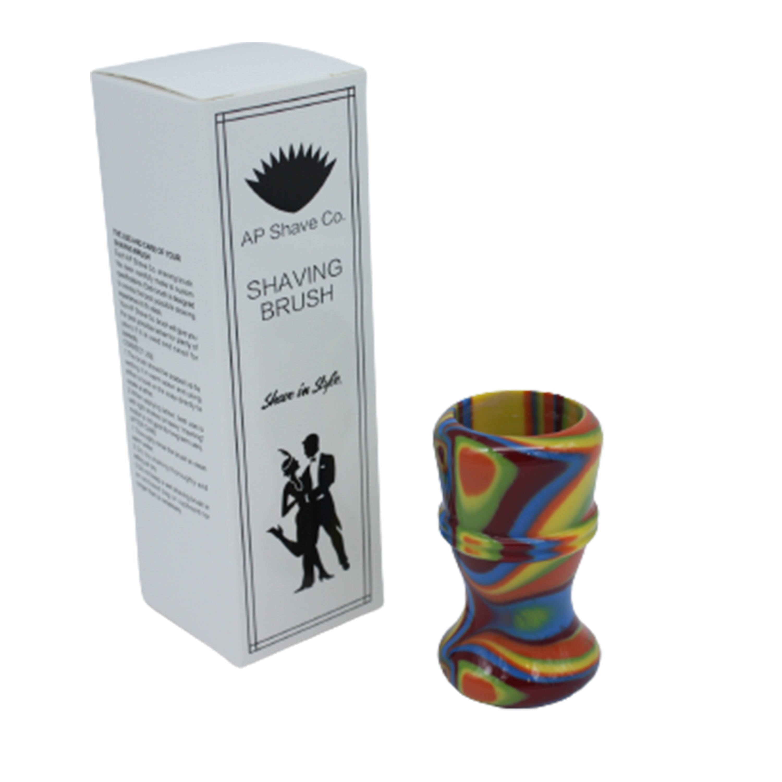 Premium Handcrafted Disco Shaving Brush Handle - Fits 24mm & 26mm Knots - Perfect for Wet Shaving & Grooming Gifts for Men
