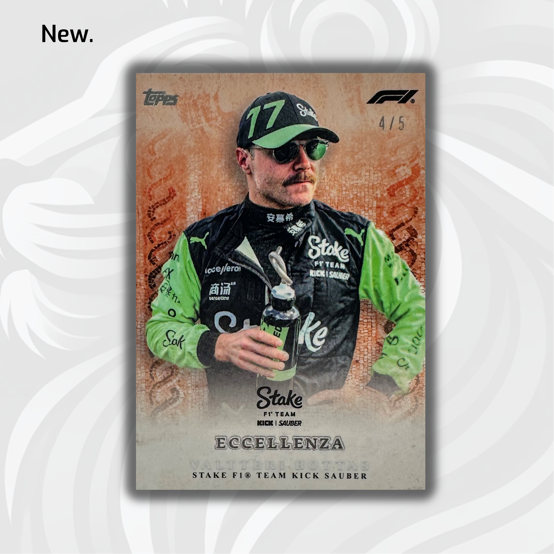 Valtteri Bottas 2024 Topps Eccellenza F1 Trading Card - La Passione Orange Series - Rare Collectible for Formula 1 Fans & Sports Memorabilia Enthusiasts - Perfect for Display, Trading, and Investment