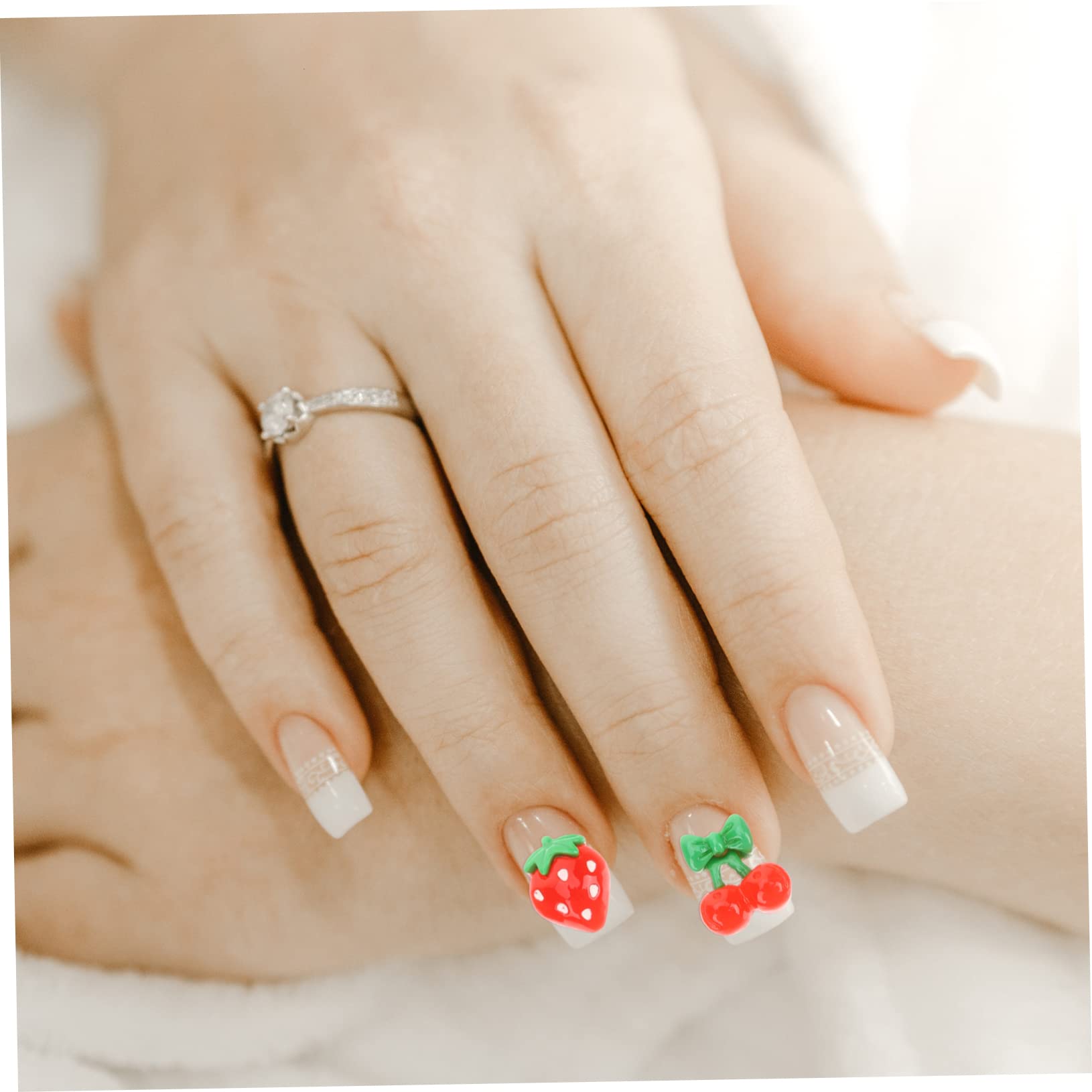 FOMIYES 60PCS Resin Fruit Nail Charms - Cute 3D Nail Art Decorations for DIY Manicure, Acrylic Nails & Gel Polish Designs | Perfect for Summer Nails, Bridal Party, Salon & Home Use