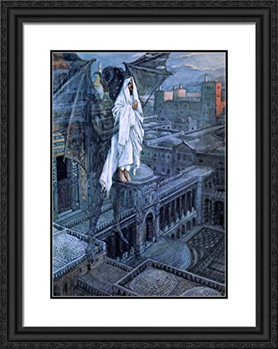 Black Ornate Wood Frame with Double Matting
