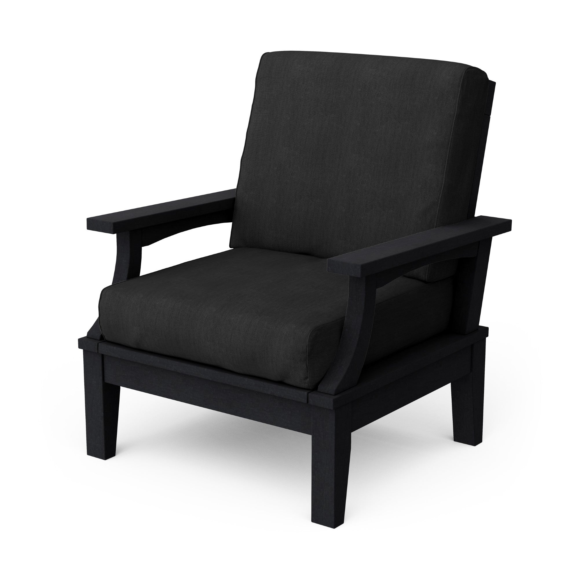 Heritage Deep Seating Patio Chair with Weather-Resistant Cushions - Outdoor Lounge Furniture for Garden, Poolside & Backyard Relaxation