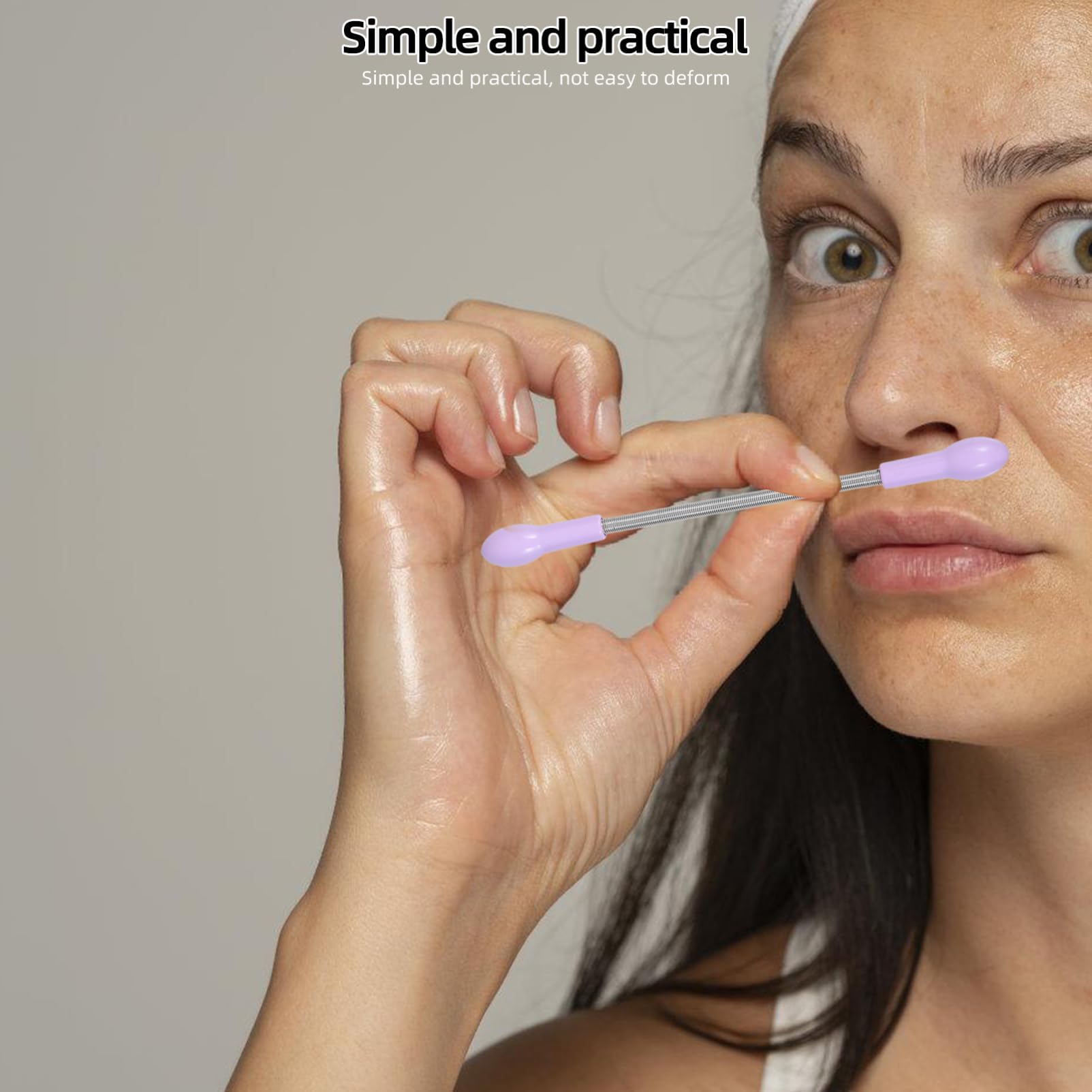 Professional DIY Facial Hair Removal Spring Tool - Quick & Smooth Hair Remover for Face, Eyebrows & Upper Lip | Painless Threading & Extraction Device | Gentle on Skin | Random Color | Perfect for Home Use, Travel & Salon