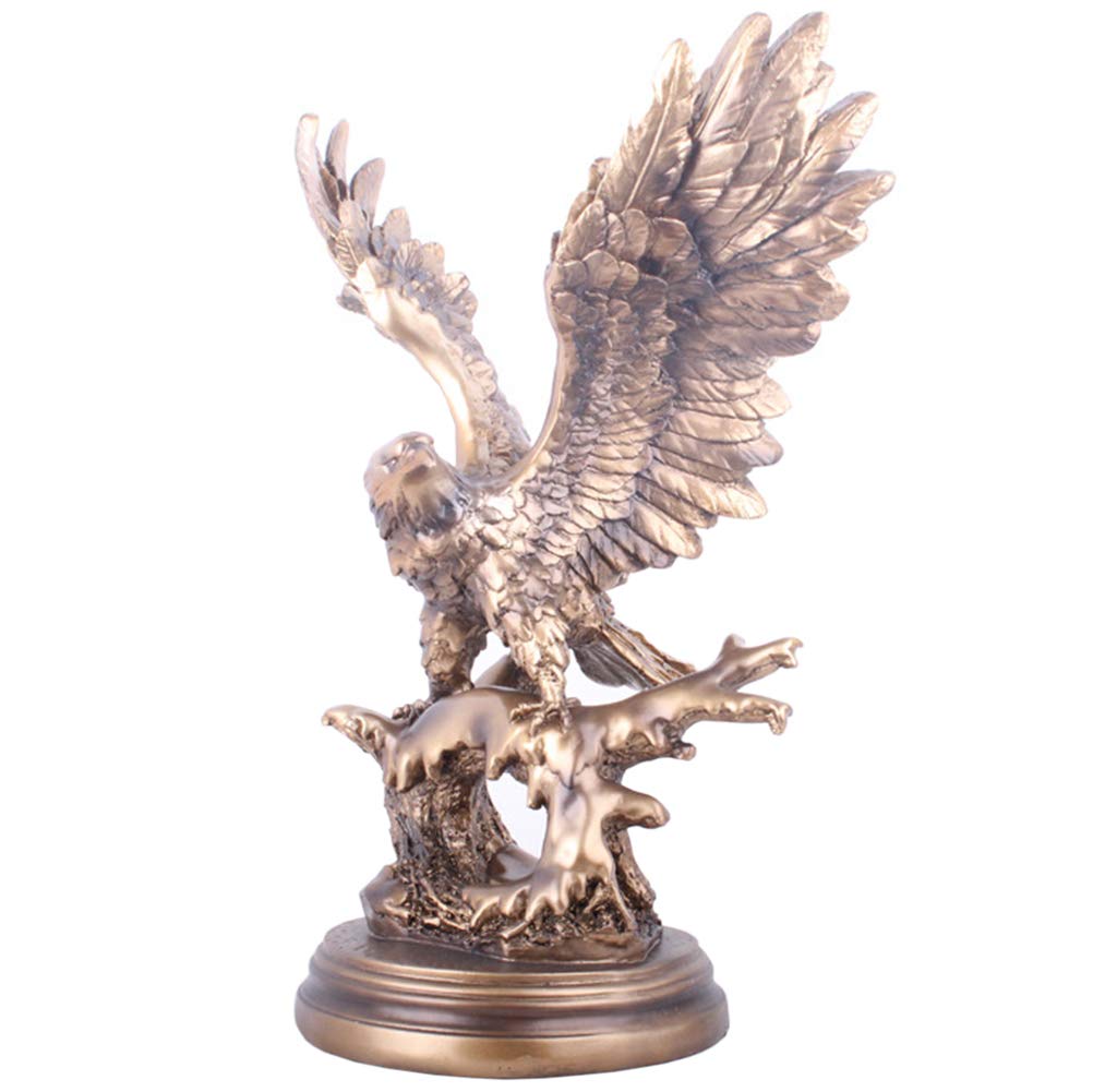 Eagle Sculpture Statue - Handcrafted Resin Bird Decoration, Retro Animal Art Model for Home & Office Decor, Unique Collectible Gift for Nature Lovers (Perfect for Living Room, Study, or Garden Display)
