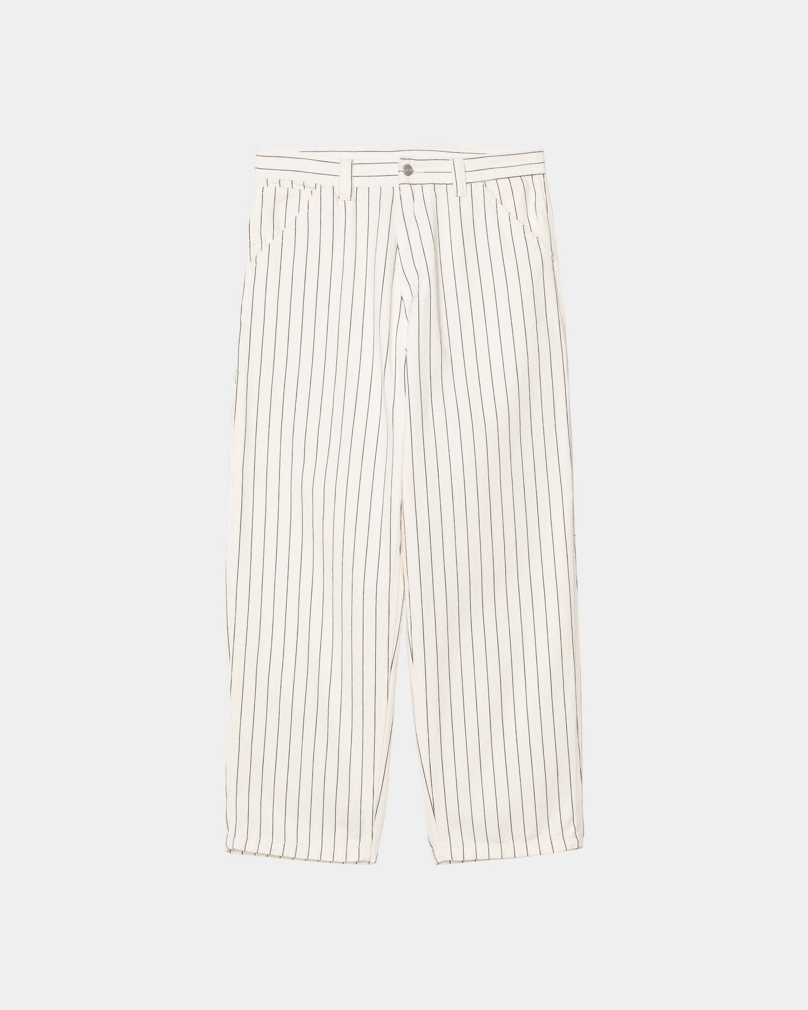 OG Single Knee Work Pants - Durable Twill Fabric in Wax/Dark Navy Seaton Stripe | Heavy Duty Workwear for Construction, Carpentry & Outdoor Activities
