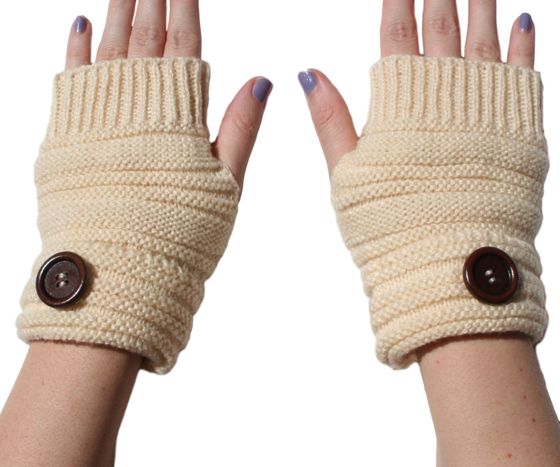 Blue 55 Cute Cozy Fingerless Thumbhole Knit Lace Hand Warmer Gloves & Boot Cuffs Leg Warmers Set - Winter Fashion Accessories for Women, Perfect for Cold Weather, Outdoor Activities and Stylish Outfits