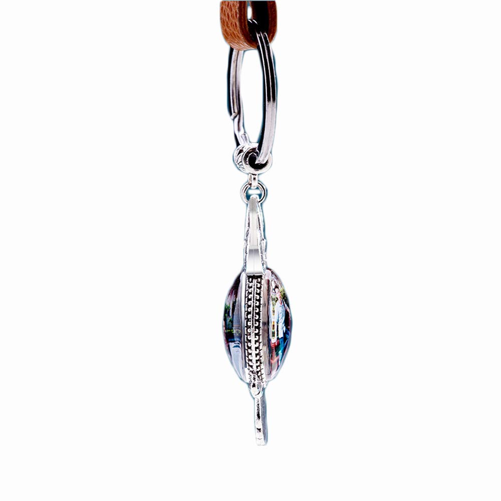 Saudi Arabia Flag Keychain - Patriotic Souvenir Key Ring with Owl Pendant for Men & Women - Perfect for Travel Gifts, Car Keys & Backpack Accessories