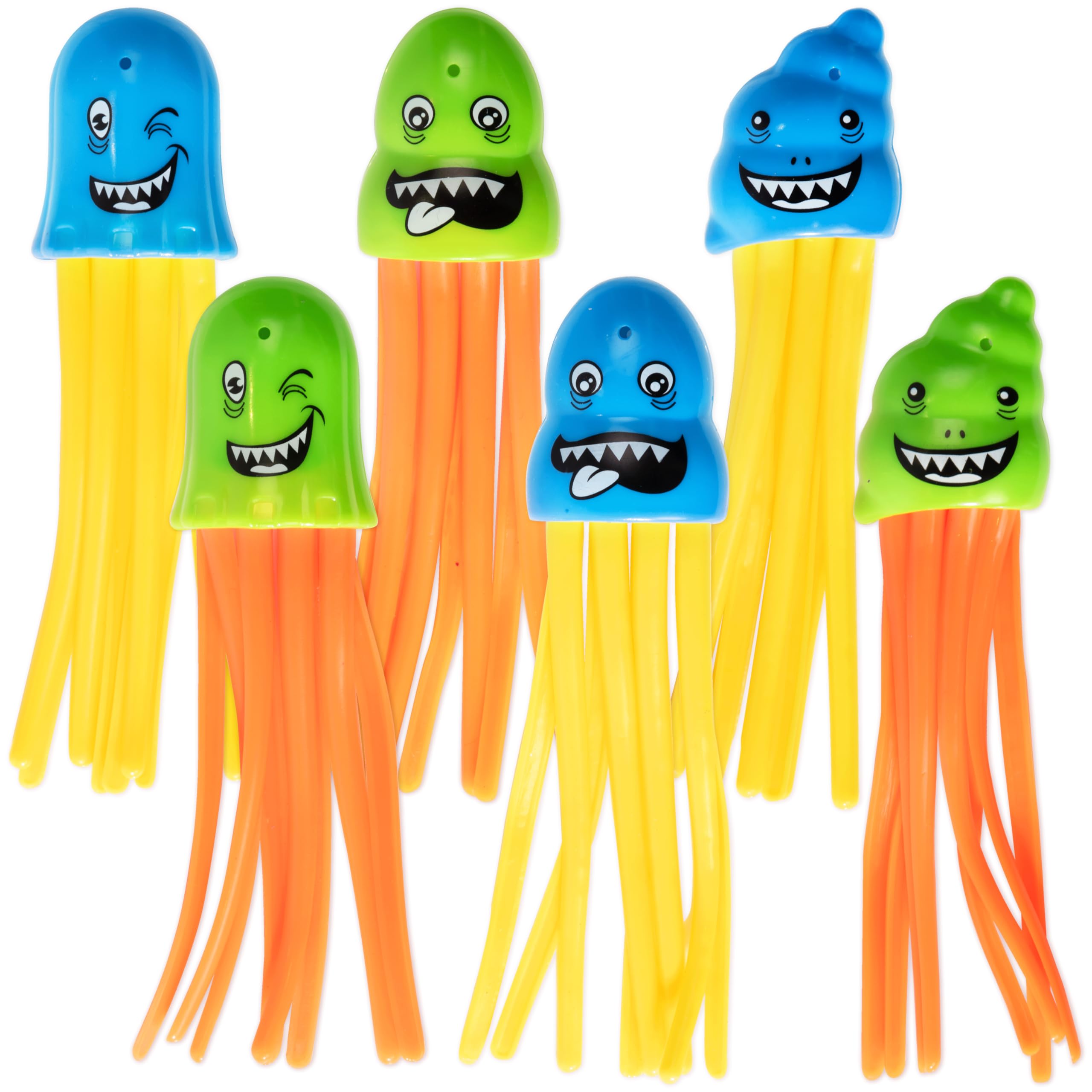 Kids' Play Diving Pool Toys - 6 Pack Colorful Octopus & Jellyfish Swimming Pool Toys for Toddlers | Fun Water Games for Beach, Backyard & Summer Pool Parties