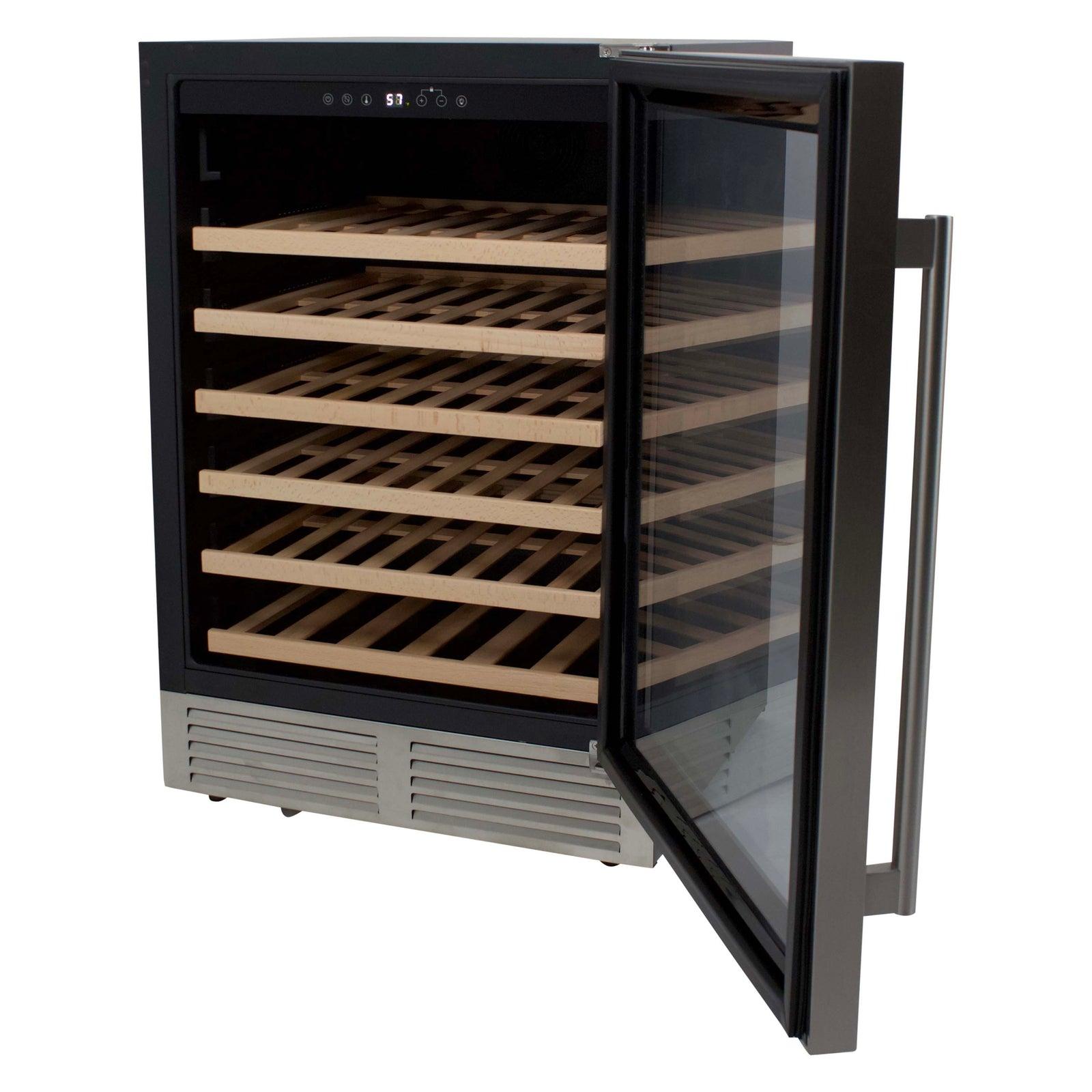 Avanti WCD52SZ3S 51-Bottle Designer Series Wine Cooler - Premium Freestanding Wine Refrigerator for Home, Kitchen, or Bar - Perfect for Wine Storage & Display