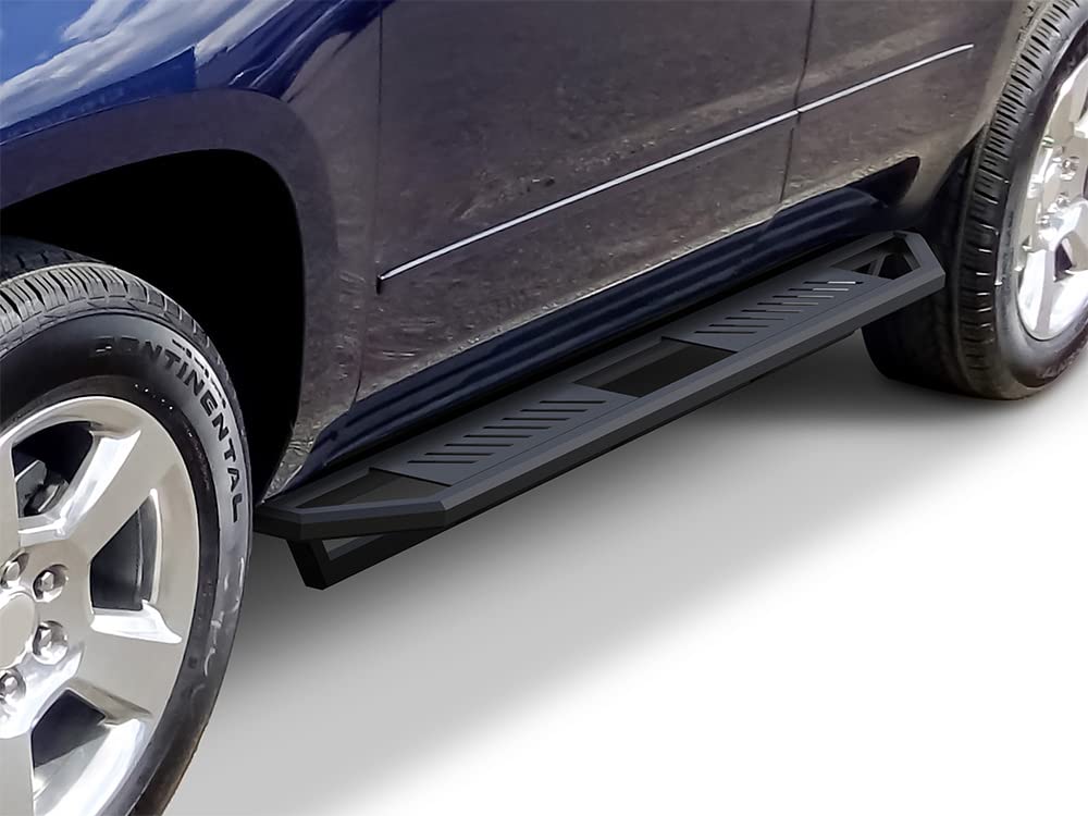 APS 6.5in Stainless Steel Running Boards | Side Armor Nerf Bars for 2007-2020 Chevy Tahoe & 2005-2020 GMC Yukon 4-Door (Excludes Z71 Hybrid Yukon XL) | Durable Side Steps for Off-Road & Daily Use