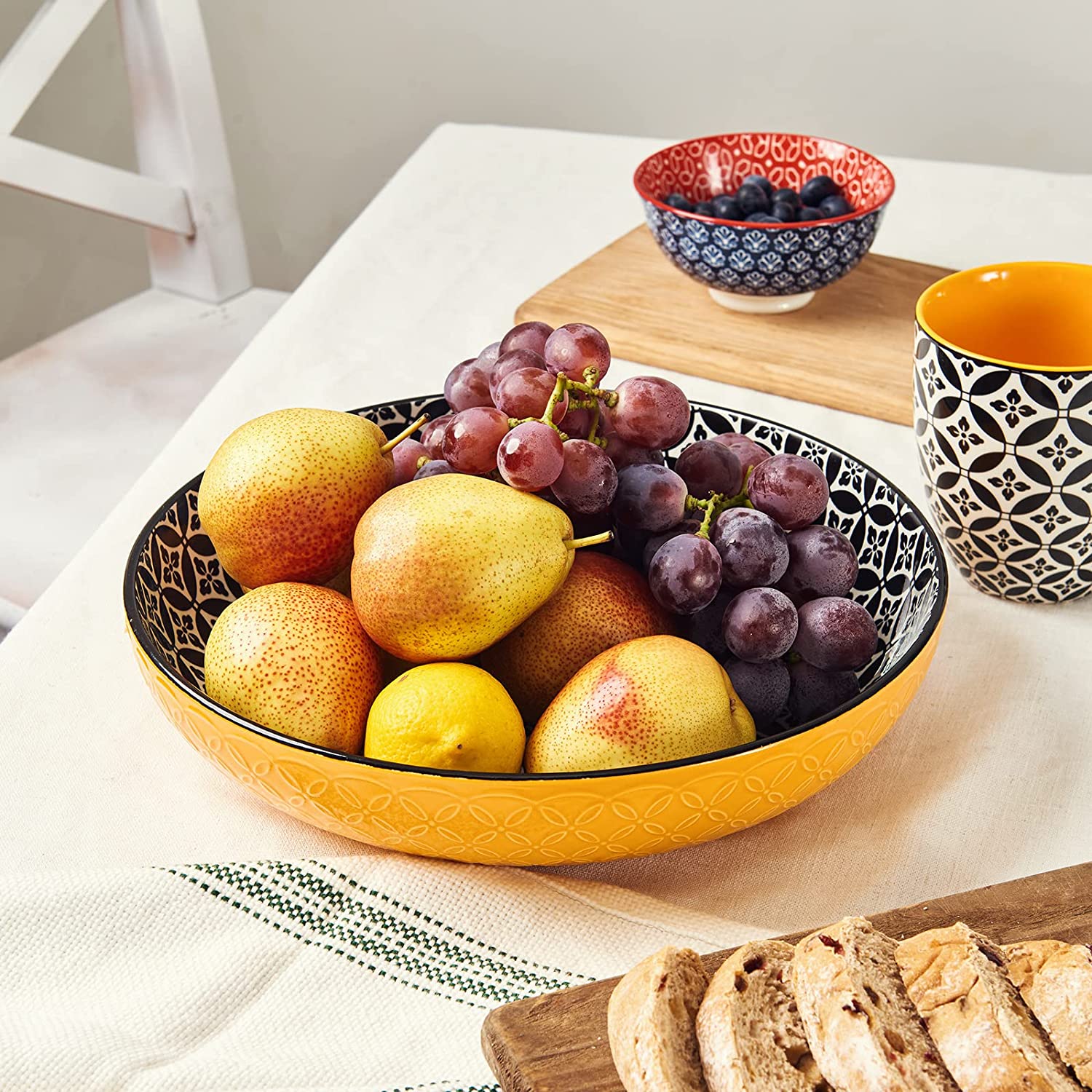 11.5 Inch Large Serving Platters Set of 2 - Perfect for Dinner Parties, Buffets & Holiday Entertaining