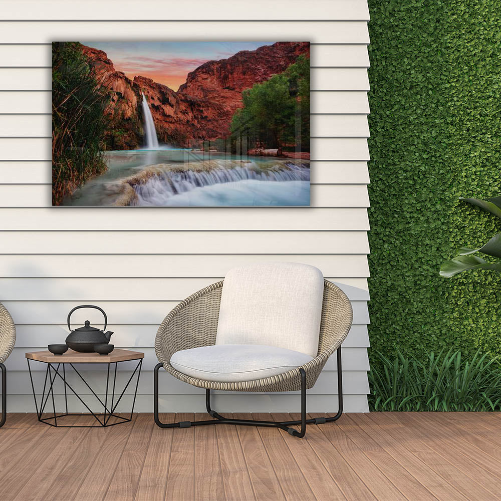 Stunning Waterfall Landscape Wall Art - Nature-Inspired Home Decor for Living Room, Bedroom & Office