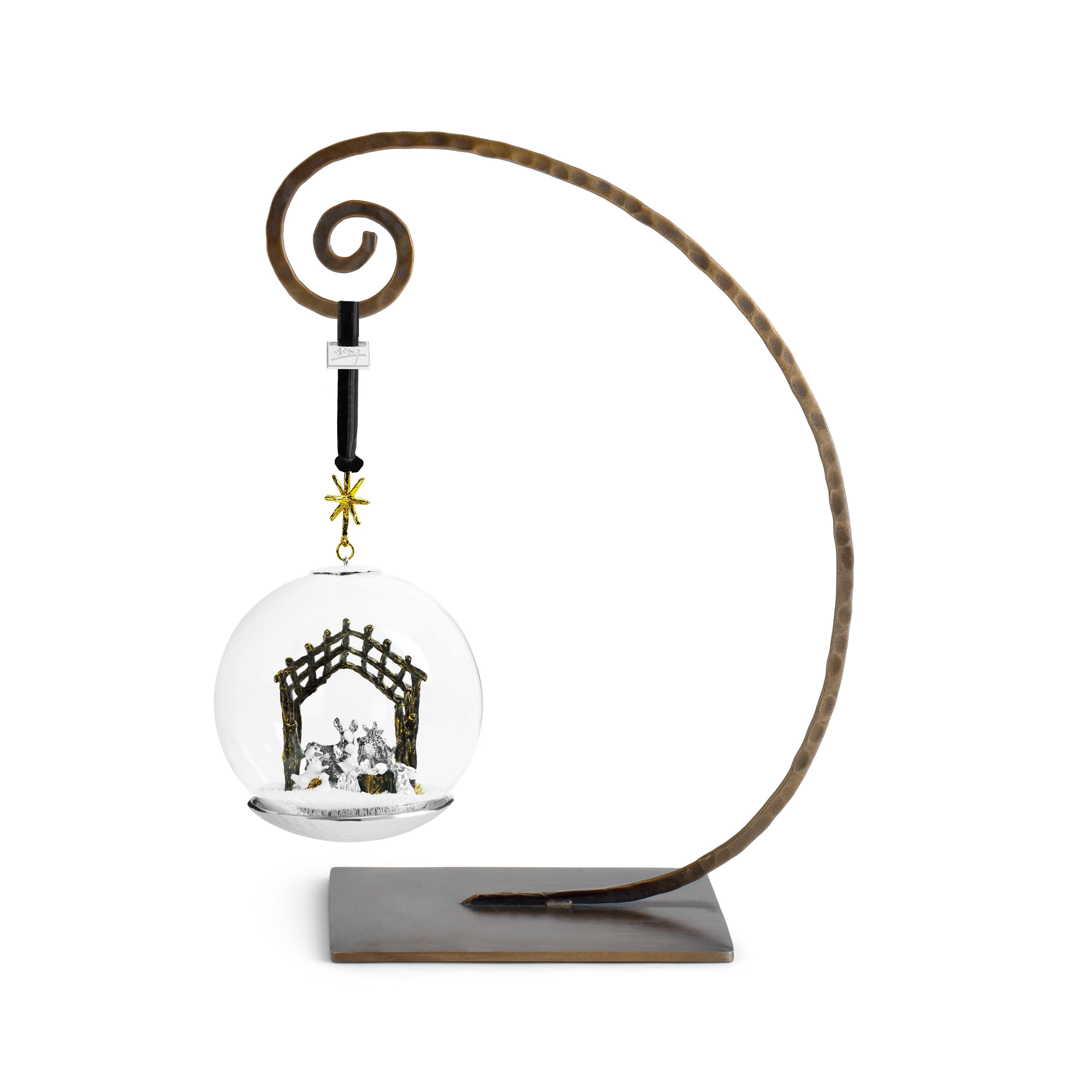 Beautiful Manger Snow Globe Christmas Ornament - Perfect for Holiday Decorations, Gifts & Nativity Scene Displays