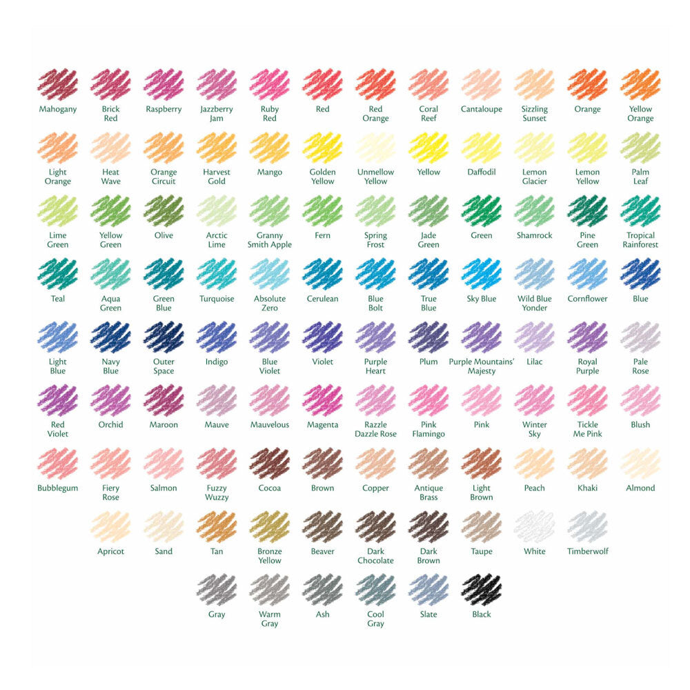 100-Piece Crayola Colored Pencils Set - Vibrant Colors for Artists & Students - Perfect for Drawing, Sketching & School Projects
