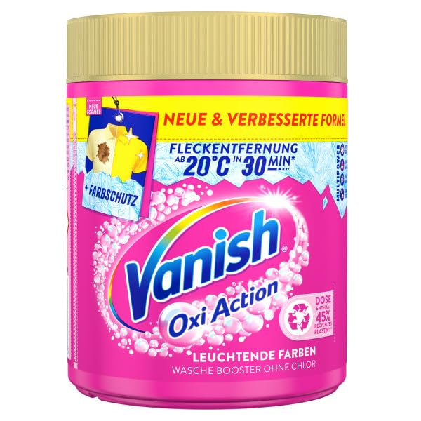 Vanish Oxi Action Pink Stain Remover Powder - 550g (6-Pack) | Powerful Laundry Stain Removal for Clothes, Carpets & Upholstery | Ideal for Families & Tough Stains