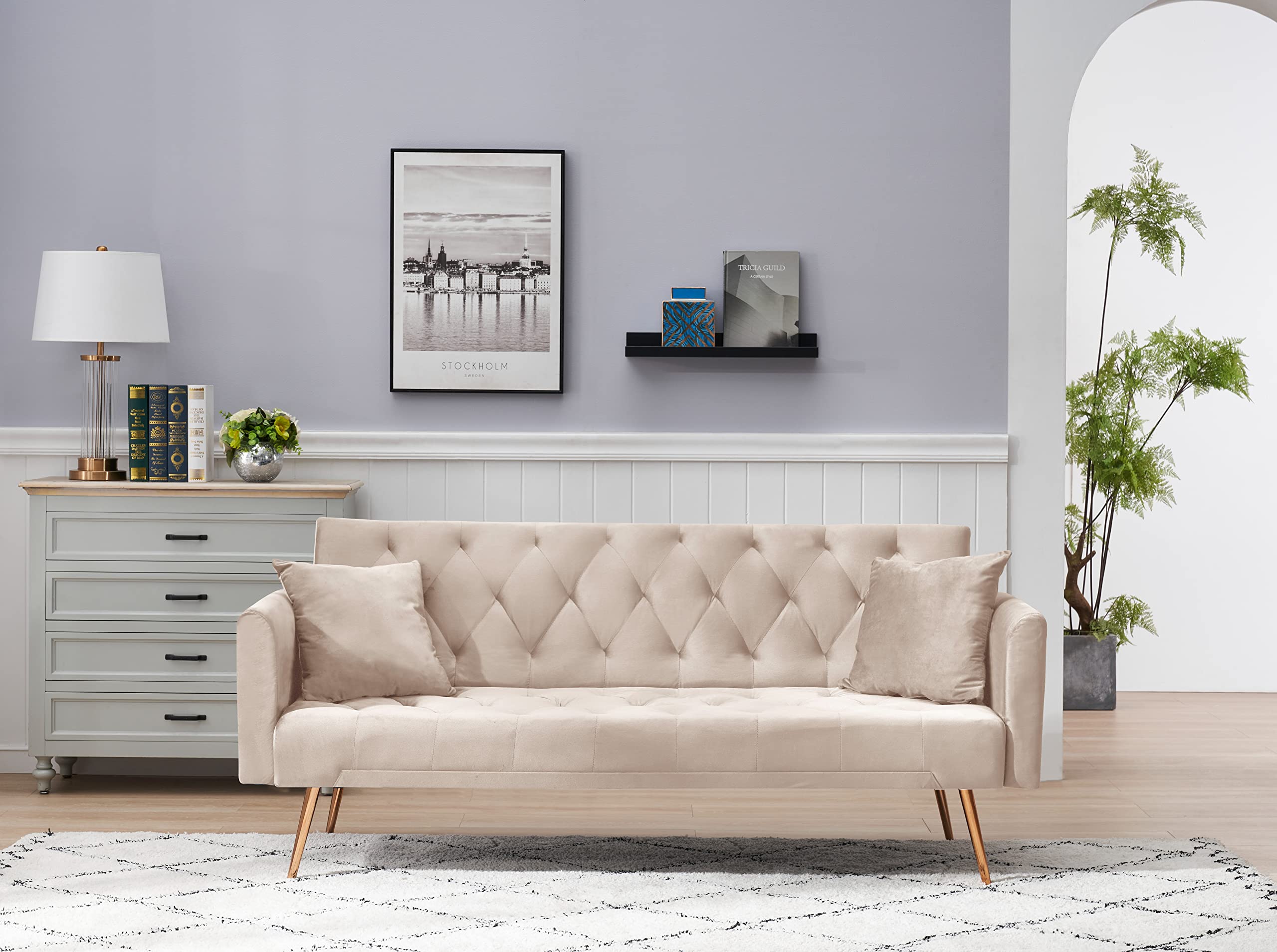 Convertible Sofa Bed - 3-in-1 Folding Guest Bed & Lounge Chair for Small Spaces - Perfect for Apartments, Dorms & Living Rooms
