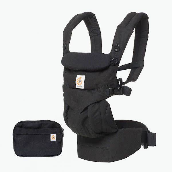 Ergo Baby Omni 360 All-Position Baby Carrier - Pure Black | Comfortable & Adjustable for Newborn to Toddler | Perfect for Hiking, Travel & Everyday Use