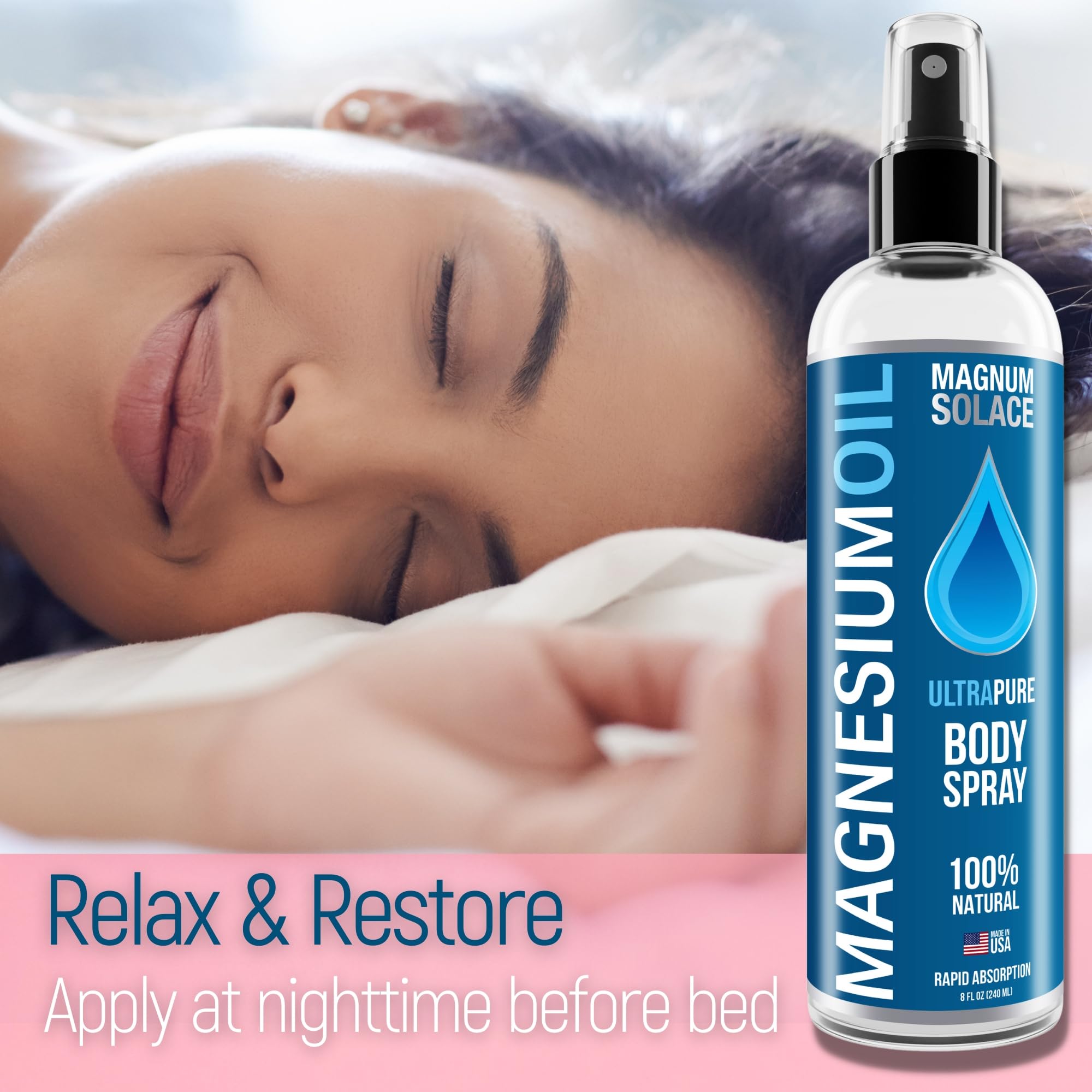 Best Magnesium Spray & Body Butter Cream for Muscle Relaxation & Sleep Support - Natural Pain Relief & Skin Hydration for Athletes & Stress Relief