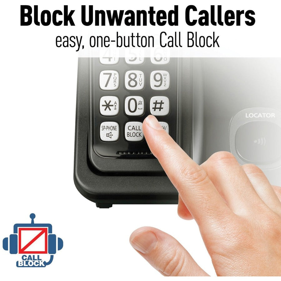 KX-TGD510B Black 1HS Cordless Telephone - Reliable Home & Office Communication with Clear Sound & Long Range - Perfect for Home, Office, and Business Use