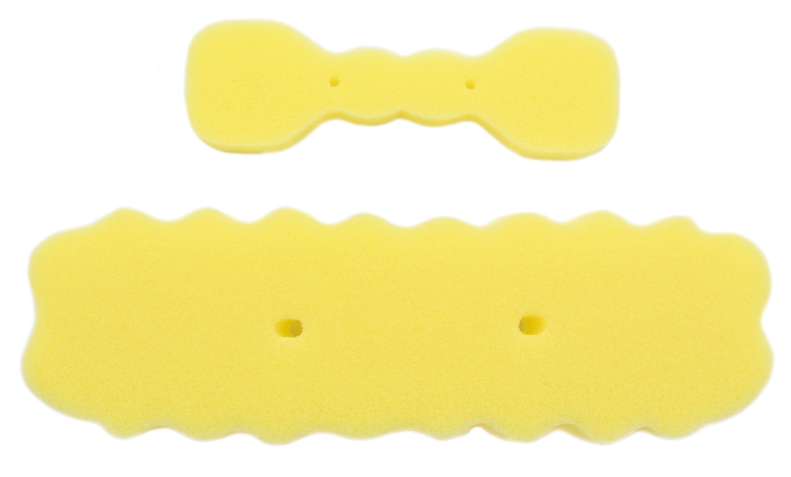 6 Pack Brush Replacement Sponges - 3 Bottle Cleaning Sponges & 3 Nipple Brushes for Baby Bottles | Perfect for Cleaning Narrow Bottles, Sippy Cups, and Straws | Dishwasher Safe & Durable
