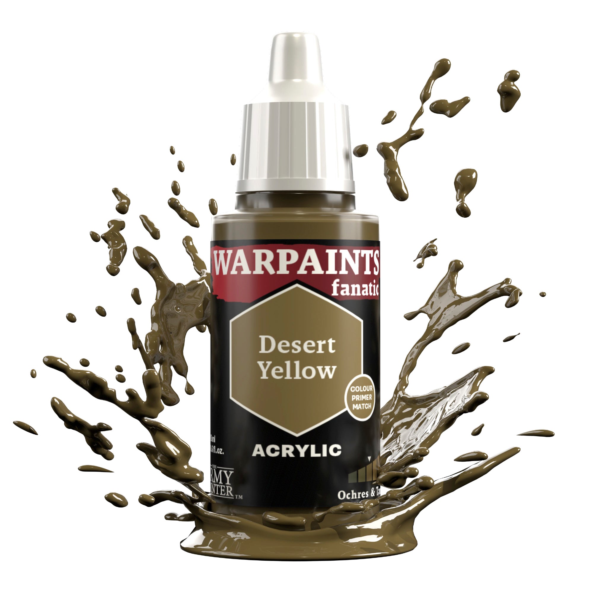 Warpaints Fanatic: Desert Yellow - High-Quality Military & Cosplay Face Paint for Outdoor Adventures & Themed Events