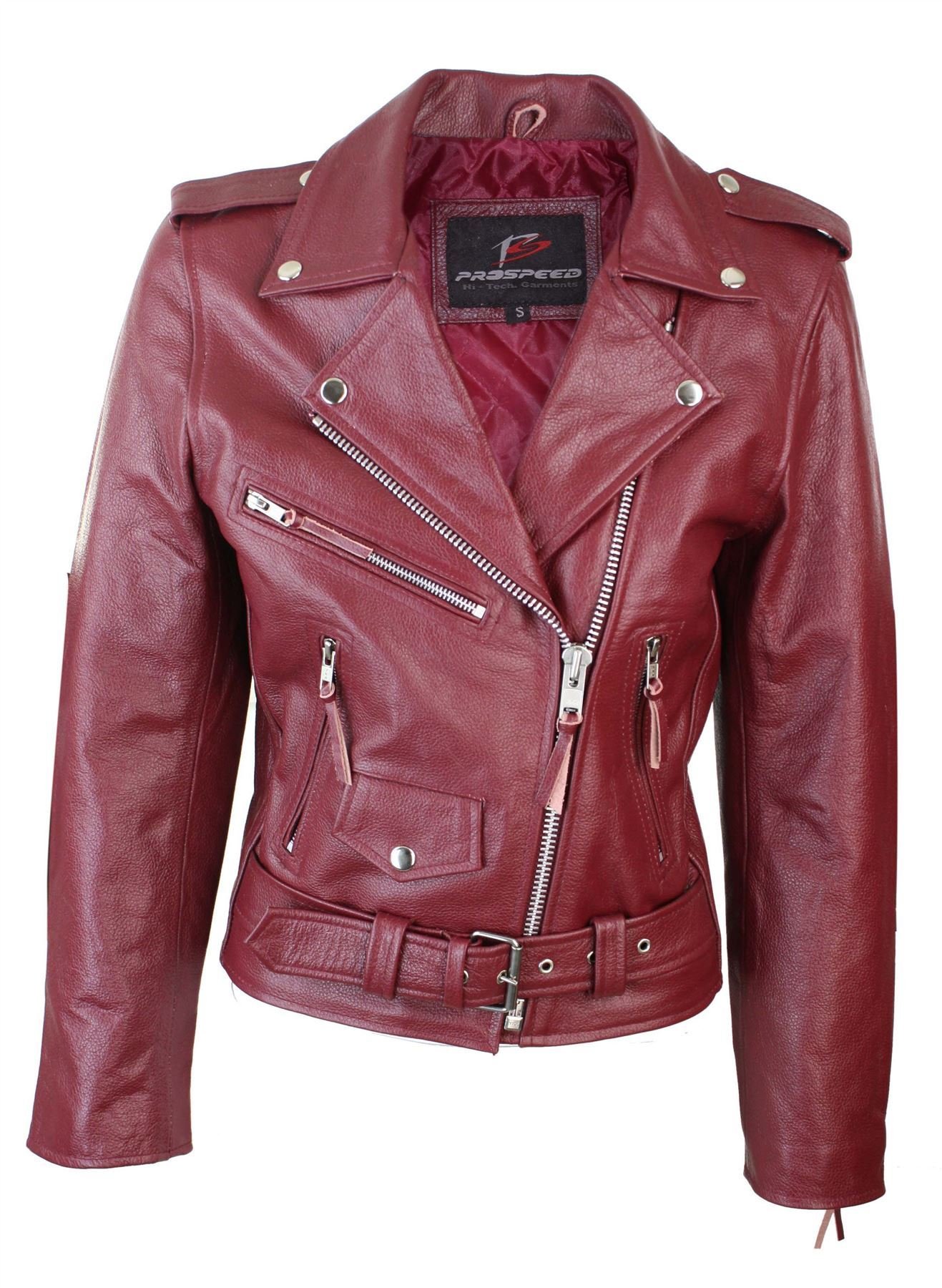 Women's Classic Brando Biker Motorcycle Leather Jacket - Genuine Hide for Riding & Fashion - Perfect for Motorcycle Enthusiasts & Stylish Outfits