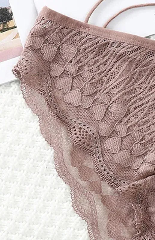 Lace Cross Strap Women's Panties - Sexy Comfortable Underwear for Daily Wear & Special Occasions