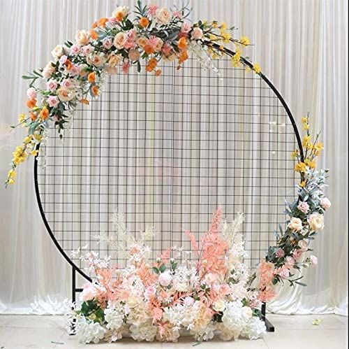 JMFHCD Metal Balloon Arch Kit - Large 1m Black Wedding Garland Backdrop Frame Stand for Birthday Parties, Baby Showers, Graduations & Photo Background Decor | Perfect for Indoor/Outdoor Events & Social Media Photos