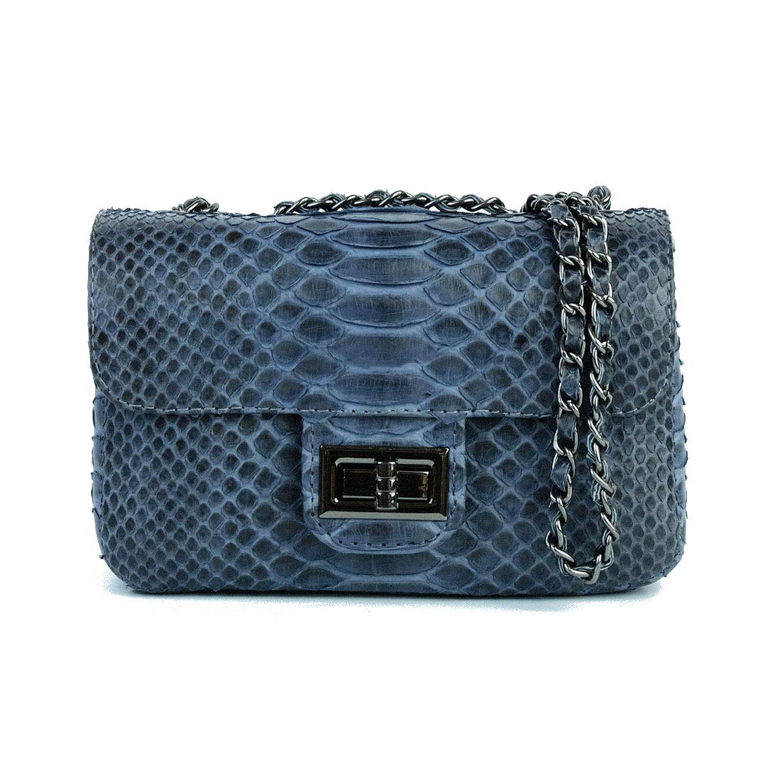 Python Leather Small Crossbody Bag | Genuine Snakeskin Purse | Stylish Small Leather Shoulder Bag | Compact Sling Bag for Women | Perfect for Everyday Use, Date Nights & Travel Accessories