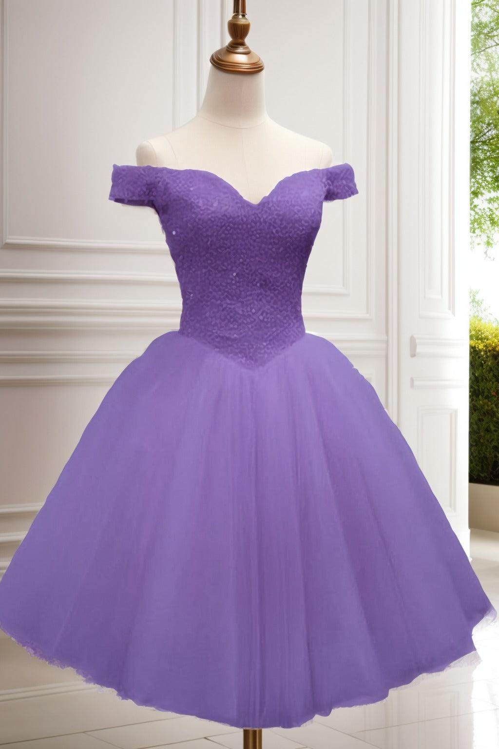 Elegant Princess Knee-Length Tulle Homecoming Dress CS0523 | Formal Dance, Prom, Sweet 16 Party | Plus Size & Teen Girls Ball Gown