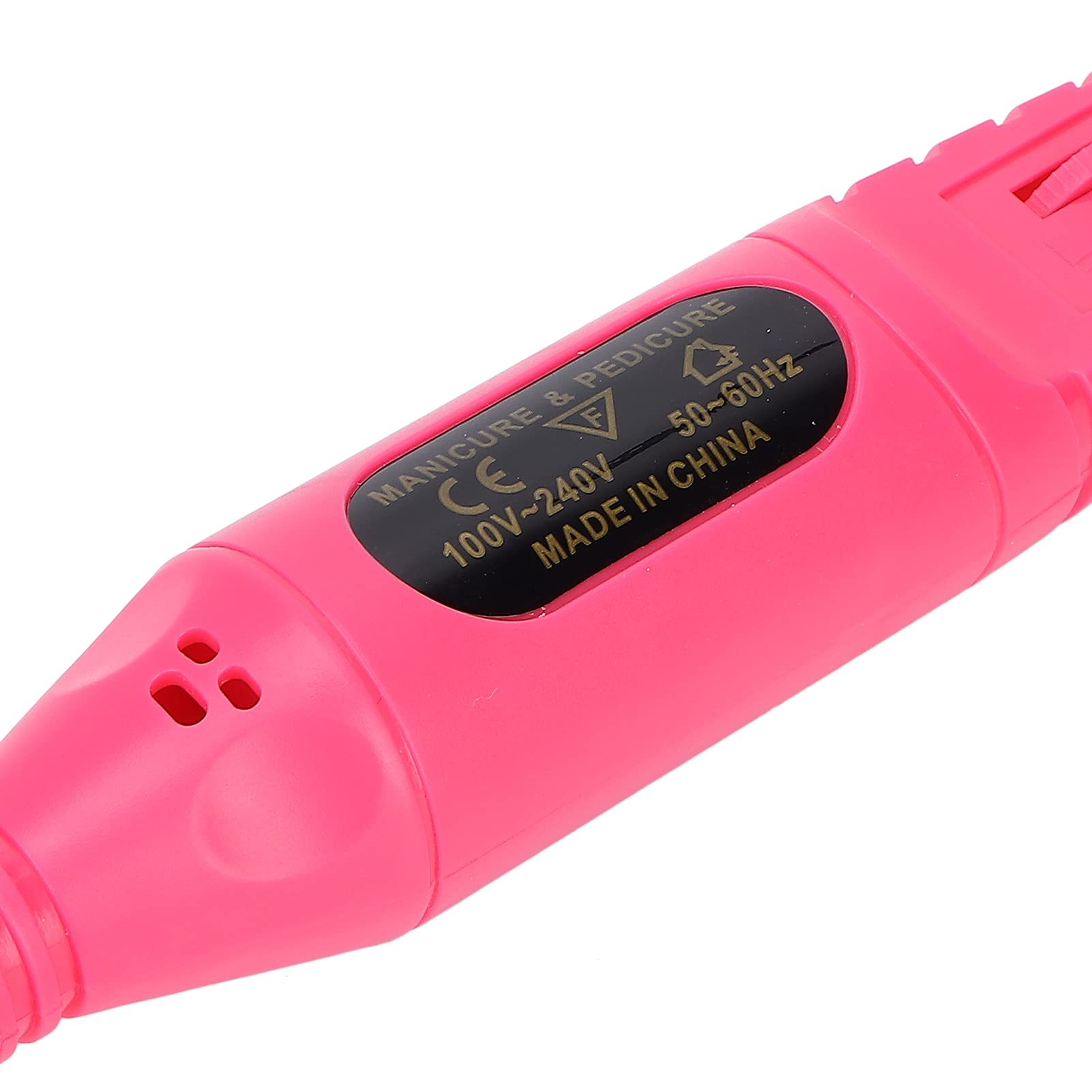 Professional Electric Nail Drill Machine - Adjustable Speed, Quiet & Durable for Gel Polish | Home & Salon Use | Perfect for Manicures, Pedicures & Nail Art (Rose Red)