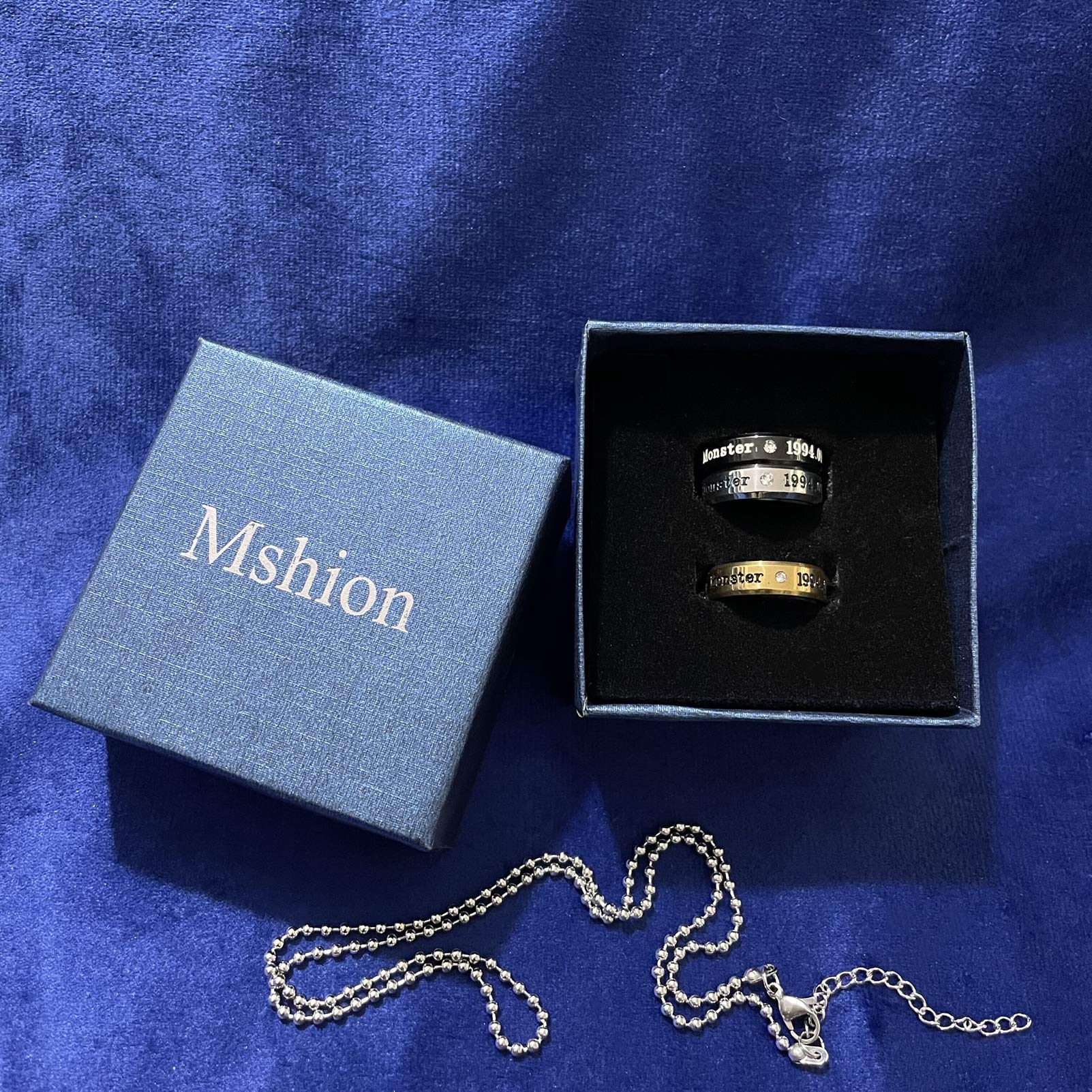 Men's & Women's Sports Fan Rings with Stainless Steel Chain Necklace - Perfect for Game Day, Gifts & Everyday Wear