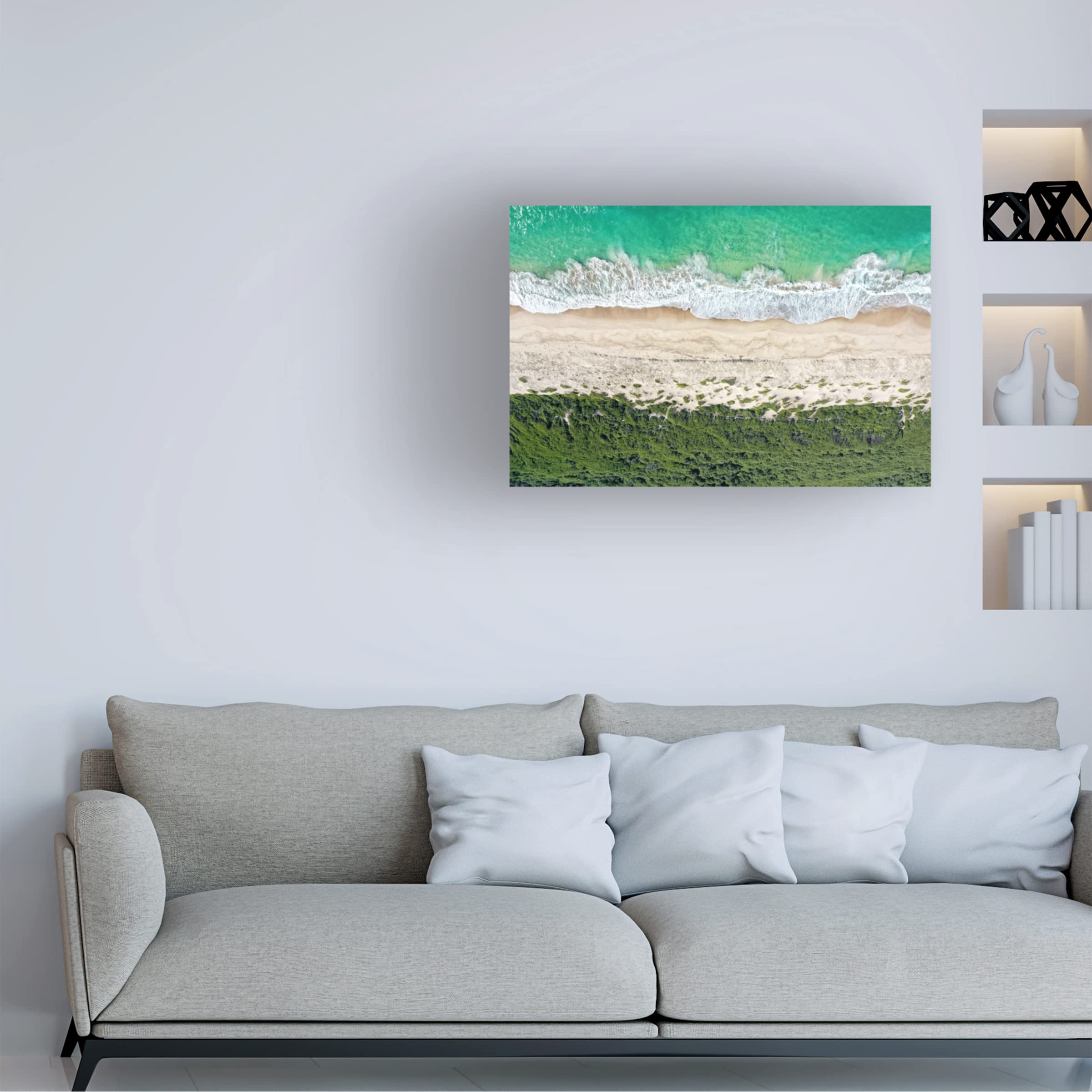 Trademark Fine Art 'Beach Symphony' Canvas Wall Art by Beata Czyzowska Young - Coastal Home Decor for Living Room, Bedroom & Office
