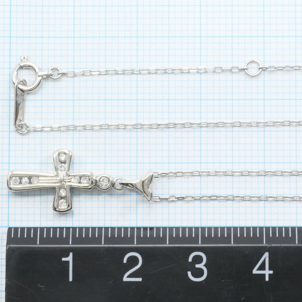 18K White Gold Diamond Necklace for Women - K10WG Elegant Pendant Jewelry Gift for Anniversary, Wedding & Special Occasions