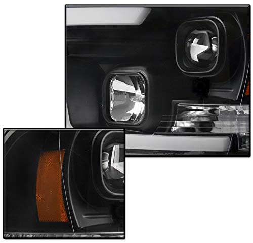 High-Performance LED Black Projector Headlights with 6