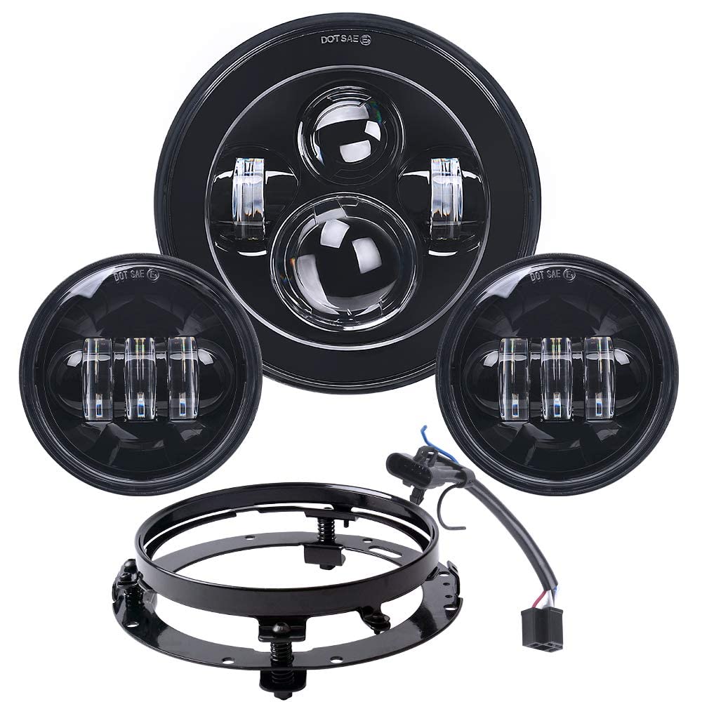 7 Inch LED Motorcycle Headlight Kit with 4.5
