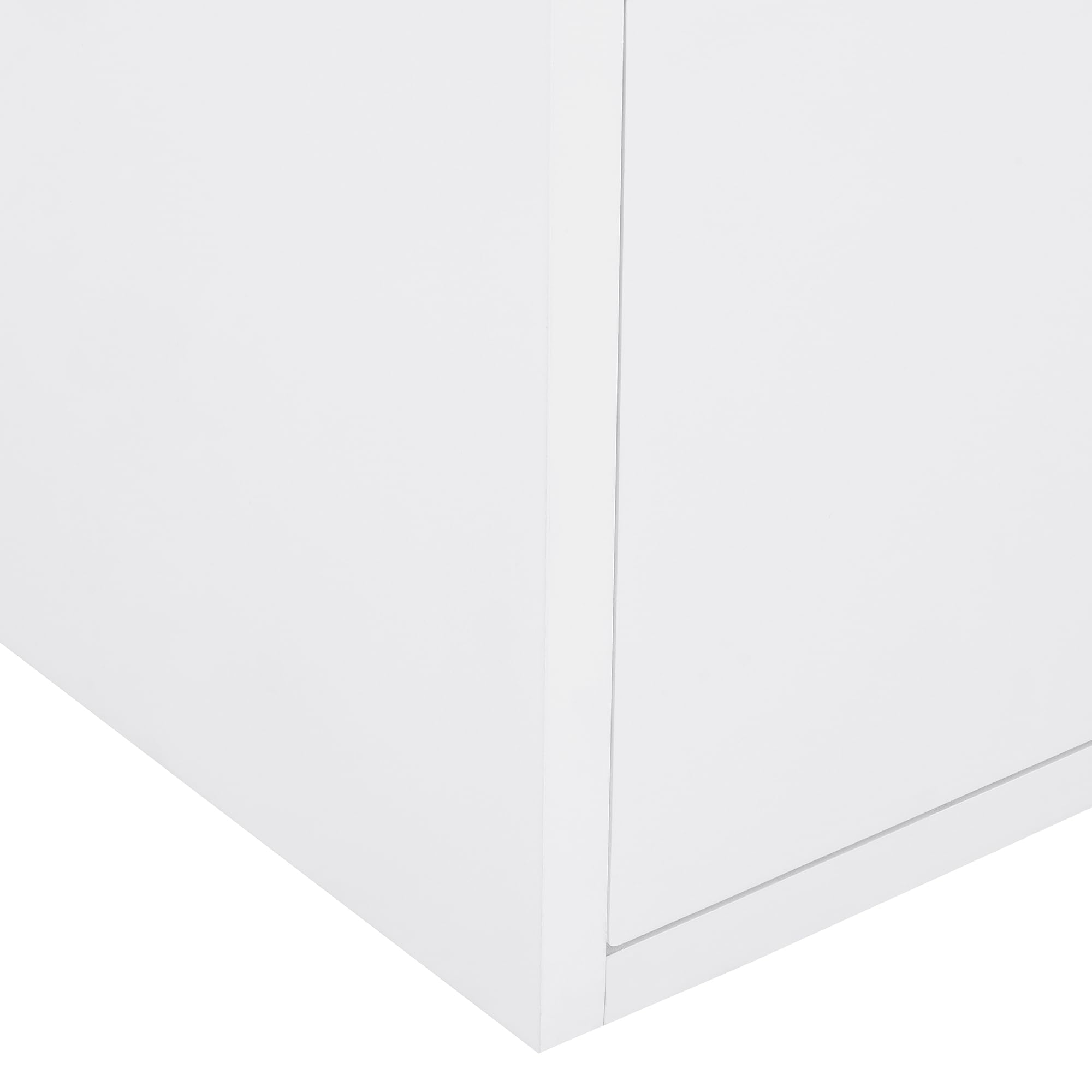 Polibi 24 Inch Floating Wall-Mounted Bathroom Vanity with Integrated Top Sink - White Modern Bathroom Storage Cabinet with 2 Drawers - Perfect for Small Bathrooms, Powder Rooms & Space-Saving Home Decor