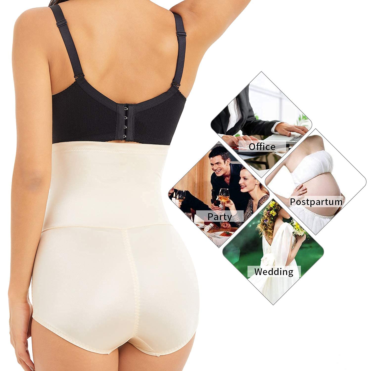 MOVWIN Women's Tummy Control Shapewear - High Waist Body Shaper for Slimming & Posture Support | Perfect for Dresses, Workouts & Everyday Wear